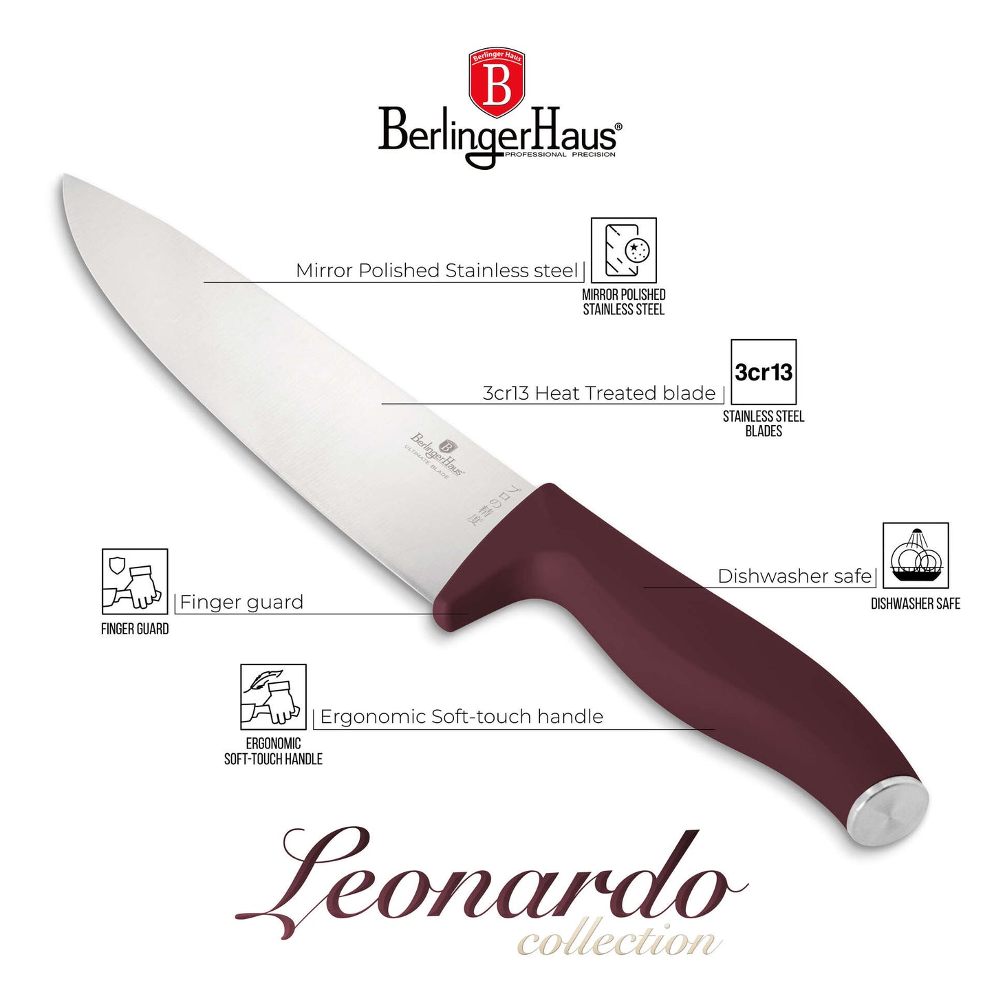 Berlinger Haus 6-Delige Messenset Leonardo