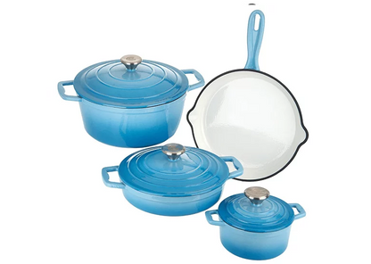CS Solingen Cast Iron Pot Set – 7 Pieces