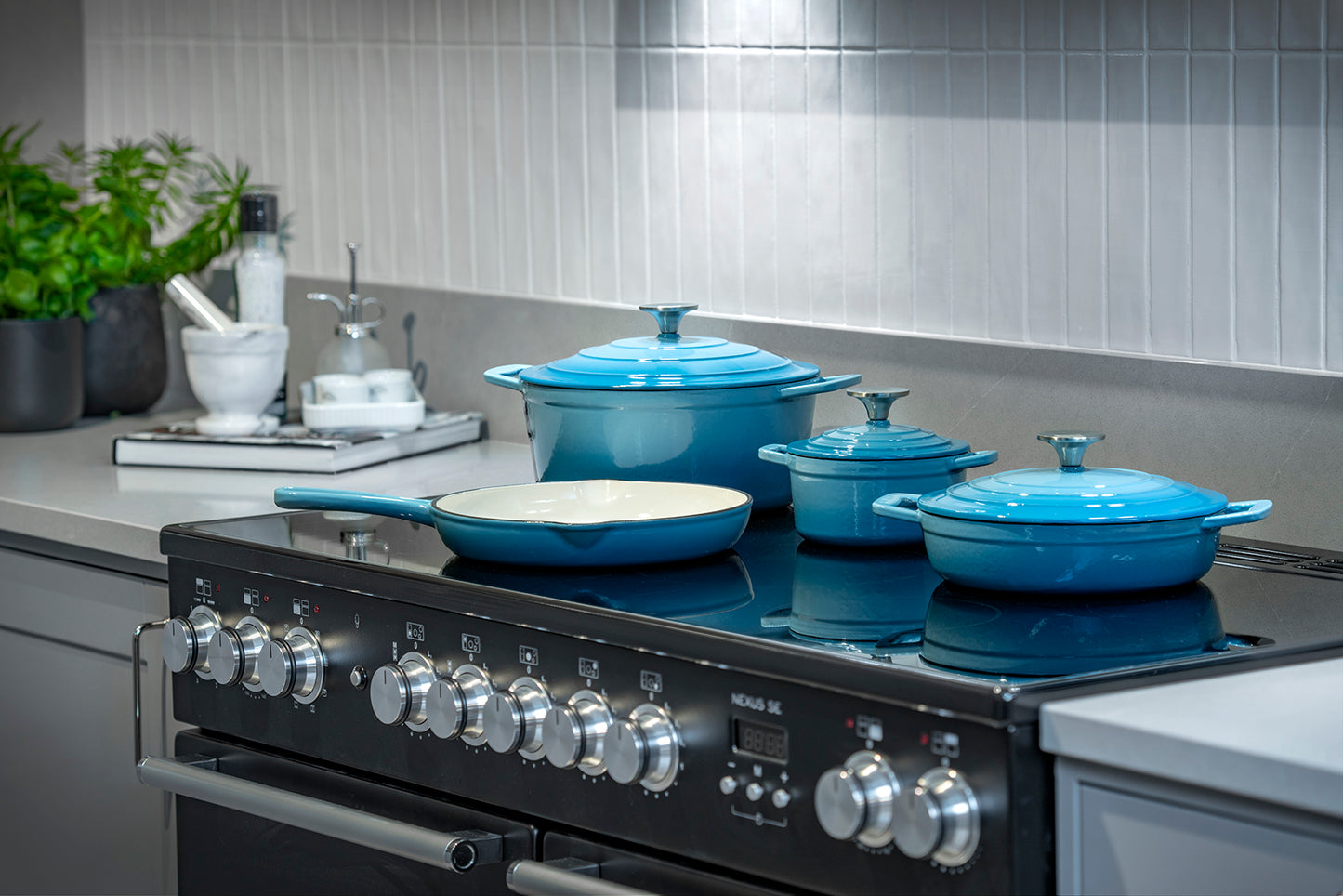 CS Solingen cast iron pot blue - 26 cm | cast iron pot