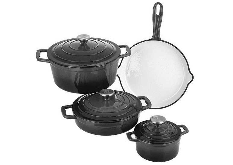 CS Solingen Cast Iron Pot Set – 7 Pieces